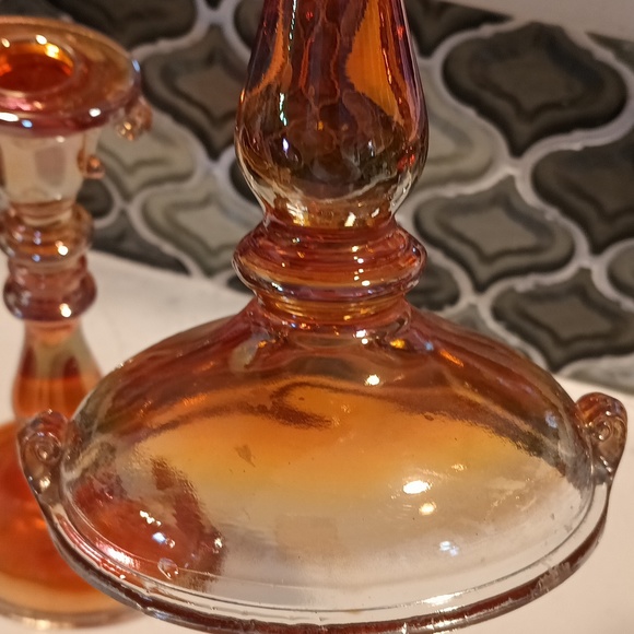 Set of 2 beautiful vintage candle holder - Picture 5 of 9